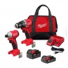KIT MILWAUKEE TALADRO Y ATORNILLADOR DE IMPACTO 3693-22CX